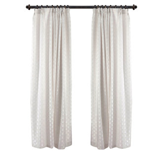 L'art de luxe des années 20 Roaring Deco Crème motif Shell Rideau d'ivoire 2