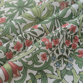 Le Président Rideau vert de style jute floral