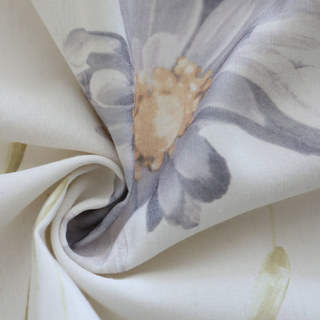 Apporter le jardin Intérieurs Gris Daisy Cotton Floral Jute Style Rideau 8