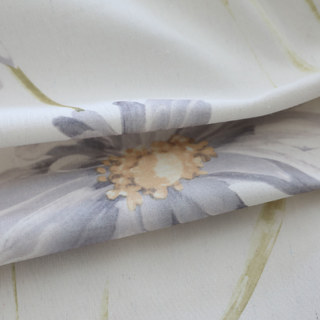 Apporter le jardin Intérieurs Gris Daisy Cotton Floral Jute Style Rideau 7