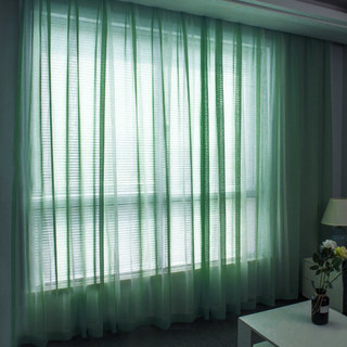 Luxe Grass Green Sheer Voile Rideau 2