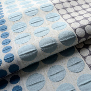 Obsédé par les pois modernes 3D Jacquard bleu & gris 14