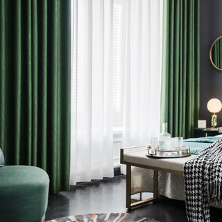 Rippled Waves Superthick Olive vert Rideau noir 6
