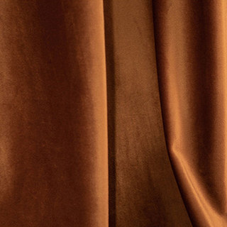 Fine terre cuite Rideaux de velours orange de Caramel Burnt 3