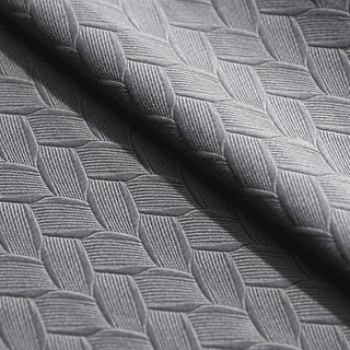 Scandinave Basketweave texturé Morandi Grey Velvet Blackout Rideaux 5