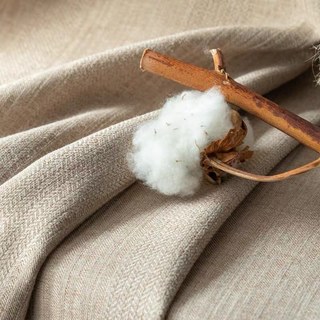 Plaisirs simples Céréales des Prairies Subtil texturé clair rayé Mocha Rideaux noir