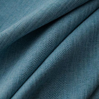 Plaisirs simples Céréales des Prairies Subtil texturé bleu de mer Rideaux noirs