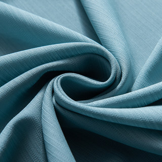 Sundance Textured bleu foncé rayé semi-sheer rideau