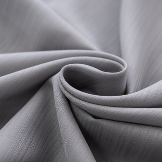 Sundance Charbon gris clair rayé texturé Rideau Semi Sheer 6