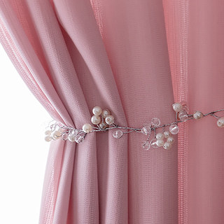 Sundance Texturé Rose rayé Rideau Semi Sheer 2