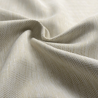 Rideaux de crème à sergé Zigzag noir 6