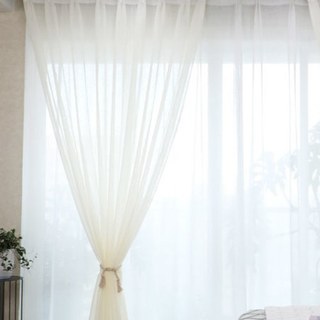 Rideau voilé blanc Luxe