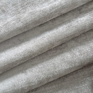 Couleur gris argent de luxe Rideau de Chenille