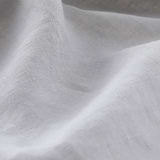 Style provençal Linge de lin blanc d'ivoire Lourde Semi Sheer Rideau