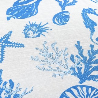 Esprit au bord de la mer Rideaux de la Voile Nautique Bleu 4