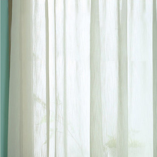 Crème de chute d'eau en soie Chiffon Rideau voilé 4