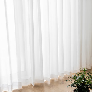 Sundance Texturé blanc rayé semi-sheer rideau 3