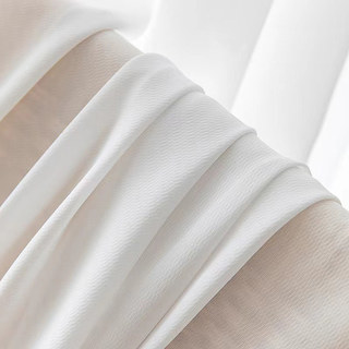 Grace Textured Ivoire blanc lourd rideau voile