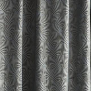 Orientaux éventails Art de luxe déco Jacquard motif canard rideau d'oeuf bleu 4