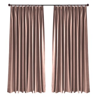 Rideau de velours rose Dusky Premium 5