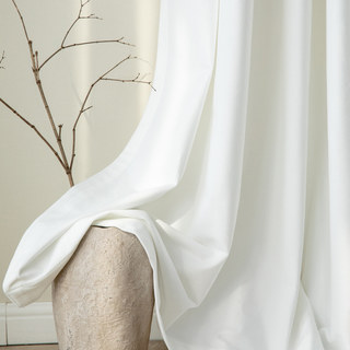 Rideau de velours blanc Pearl Premium
