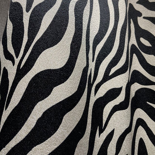 Savannah Jacquard Rideau noir et blanc à motifs zèbres 5