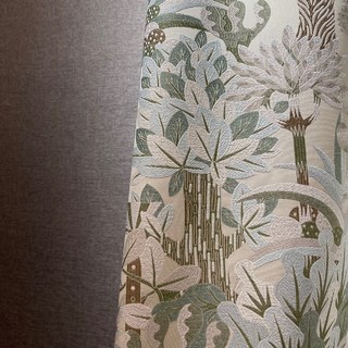 Forêt de Sherwood Pastel Jacquard Rideau floral 8