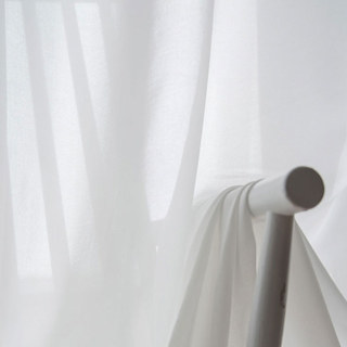 Soft Breeze Coconut White Sheer Voile Rideau - L'essence du design de la nature 10