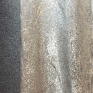Succursales en or Rideau gris Jacquard de luxe 1