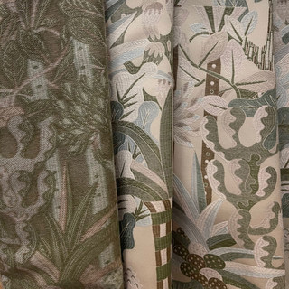 Forêt de Sherwood Pastel Jacquard Rideau floral 5