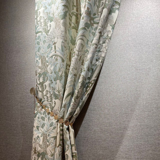 Forêt de Sherwood Pastel Jacquard Rideau floral 3
