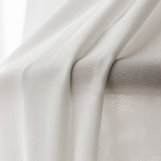 Grace Textured Ivoire blanc lourd rideau voile 2