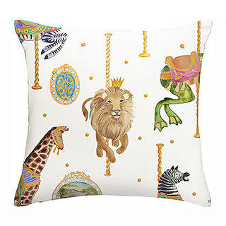 Rideau d'impression d'animaux Merry Go Round Carrousel 6