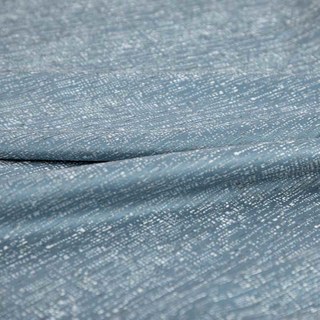Metallic Fantasy Subtle Texturé rayé Scintillant Haze Bleu Rideau 5