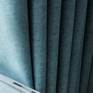 Vallée du pin Rideau noir bleu denim 10
