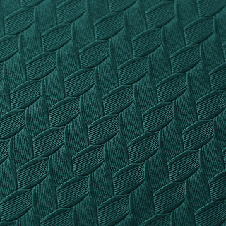 Scandinave Basketweave Textured Teal Velvet Blackout Rideaux 4