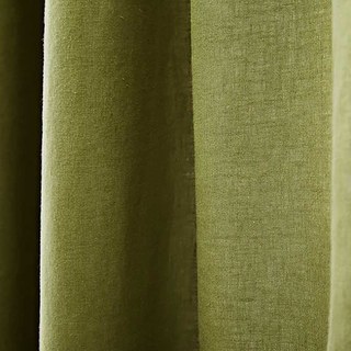 Wabi Sabi Lin pur lin Rideau voilé vert olive