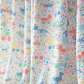 Maison Bouncy Dotted Animals Multi Color Print Rideau