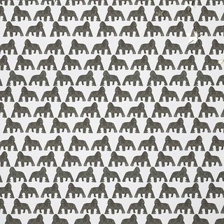 Roi Kong Rideau d'impression noir et blanc de Gorilla