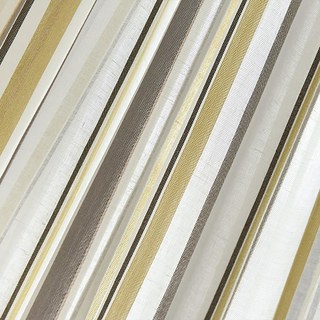 Danse jaune gris rayé Semi Sheer Voile Rideaux 8