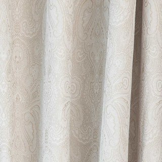 Nouveau rideau de crème Jacquard de luxe Classics