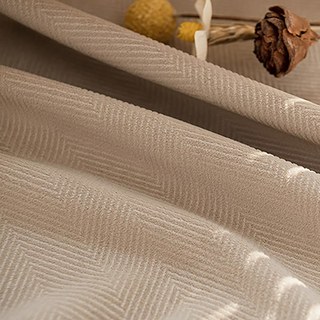 Sunnyvale Herringbone Mocha Brown Rideau noir de velours texturé 5