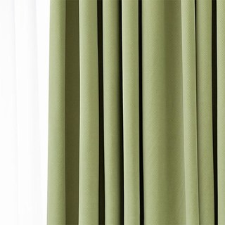 Sunnyvale Herringbone Velvet texturé Blackout Rideaux verts Sage 2