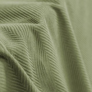 Sunnyvale Herringbone Velvet texturé Blackout Rideaux verts Sage 5