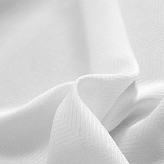 Sunnyvale Herringbone Rideau blanc 5