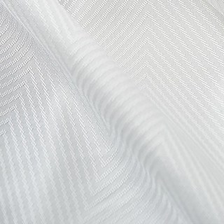 Sunnyvale Herringbone Rideau blanc 6
