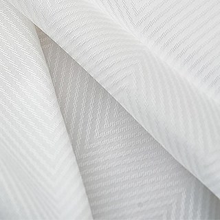 Sunnyvale Herringbone Rideau blanc 7