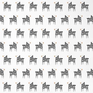 Rideau d'impression noir et blanc Zebra 7