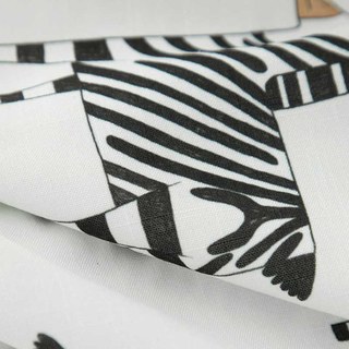 Rideau d'impression noir et blanc Zebra 5