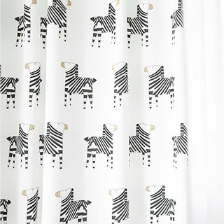 Rideau d'impression noir et blanc Zebra 4